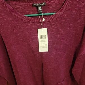 Eileen Fisher Maroon Sweater